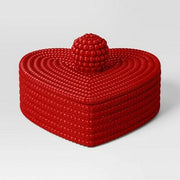 Threshold Beaded Heart Valentine's Decorative Box Home Decor