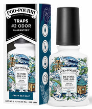 Poo-Pourri Toilet Spray Fresh Sea Salt Bergamot 2oz TSA Approved Size