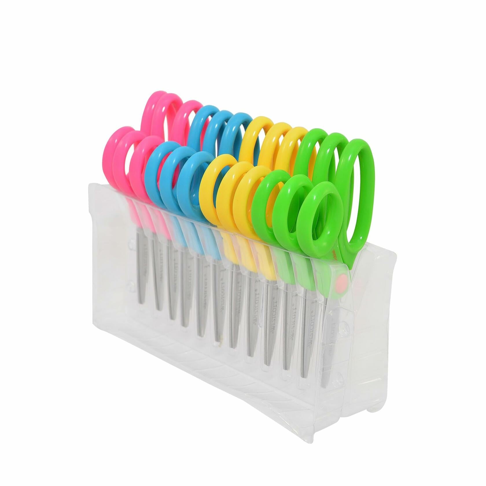 [Like New] Westcott Kids School Pack Scissors 5" Blunt Assorted Colors 12 Pack