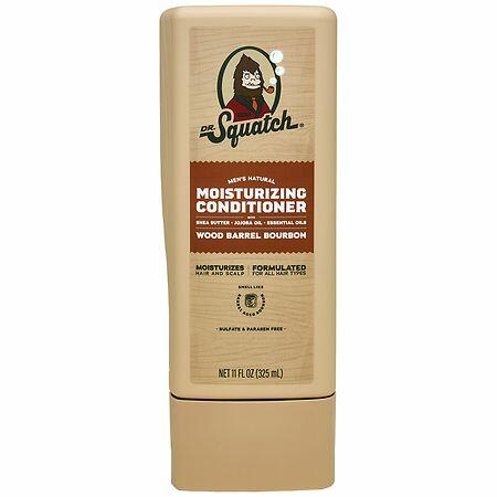 Dr Squatch Wood Barrel Bourbon Natural Hair Conditioner Men 11 floz Paraben-Free
