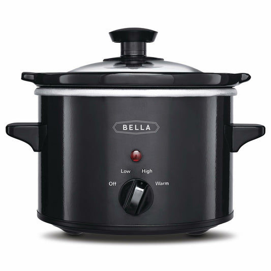 [Like New] bella Electric Slow Cooker 1.5 Qt Portable Mini Rice Cooker Black