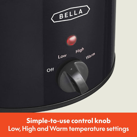 [Like New] bella Electric Slow Cooker 1.5 Qt Portable Mini Rice Cooker Black