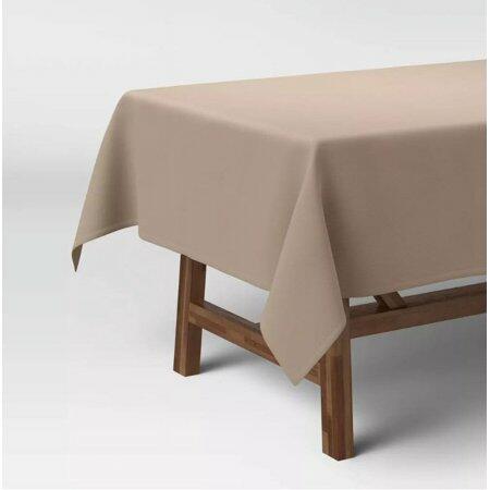 [Like_new] Threshold Solid Tablecloth 84x60 Natural Cotton Recycled Polyester