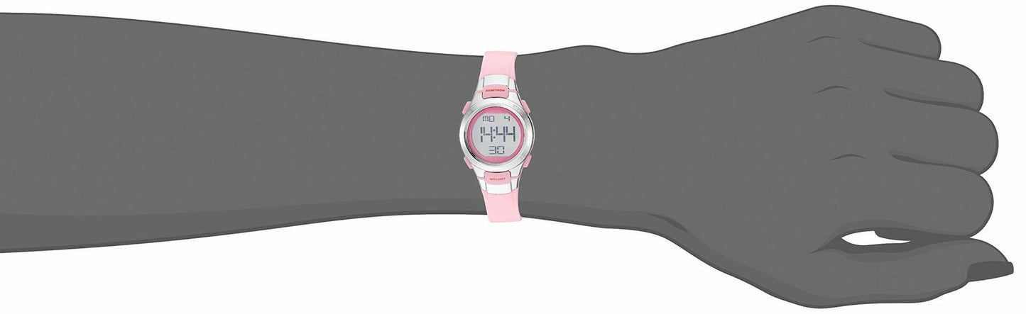 Armitron Sport Womens Digital Chronograph Neon Pink Resin Strap Watch 45/7012NPK
