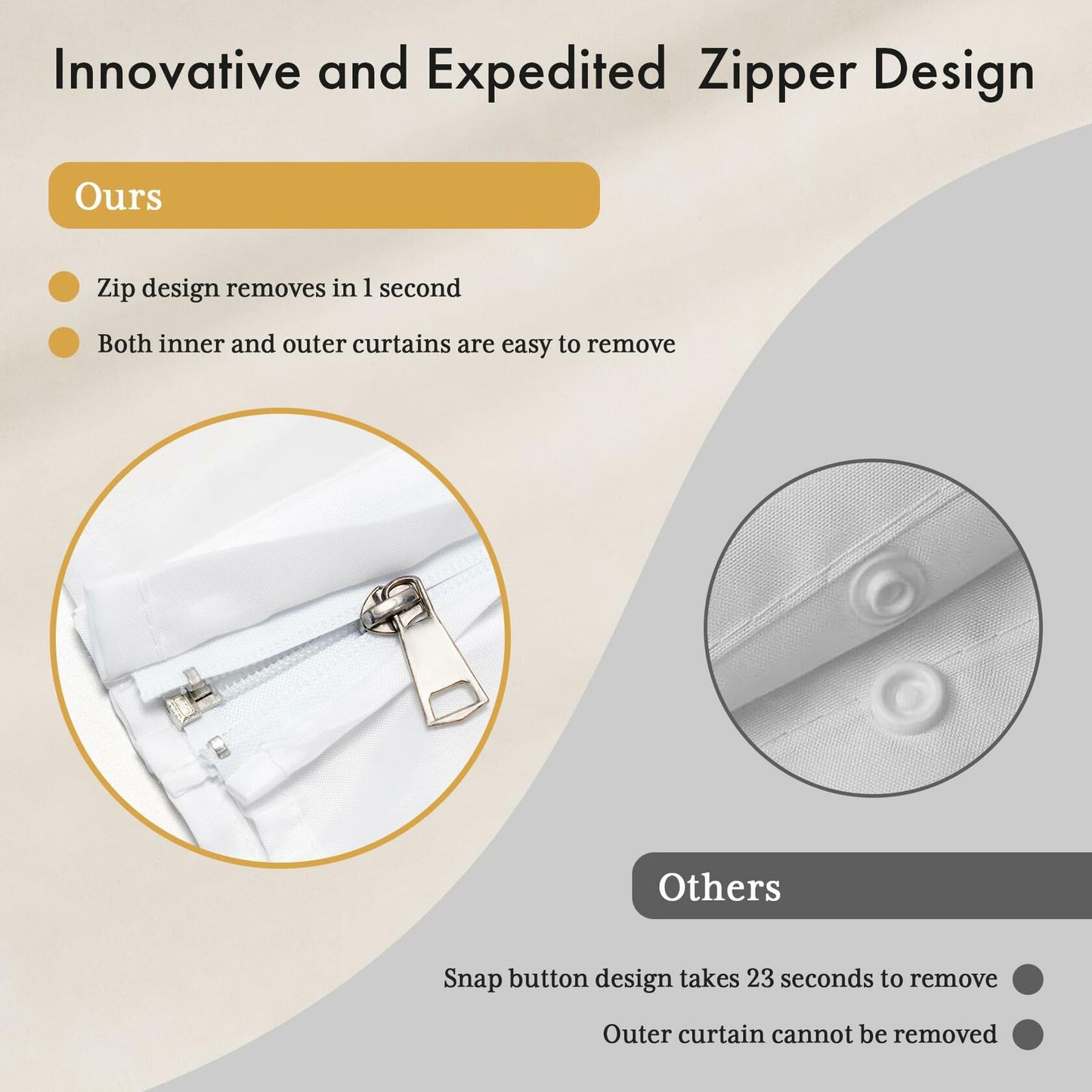 AmazerBath 2 Pack Fabric Shower Curtain with Liner Striped Black White 72x72