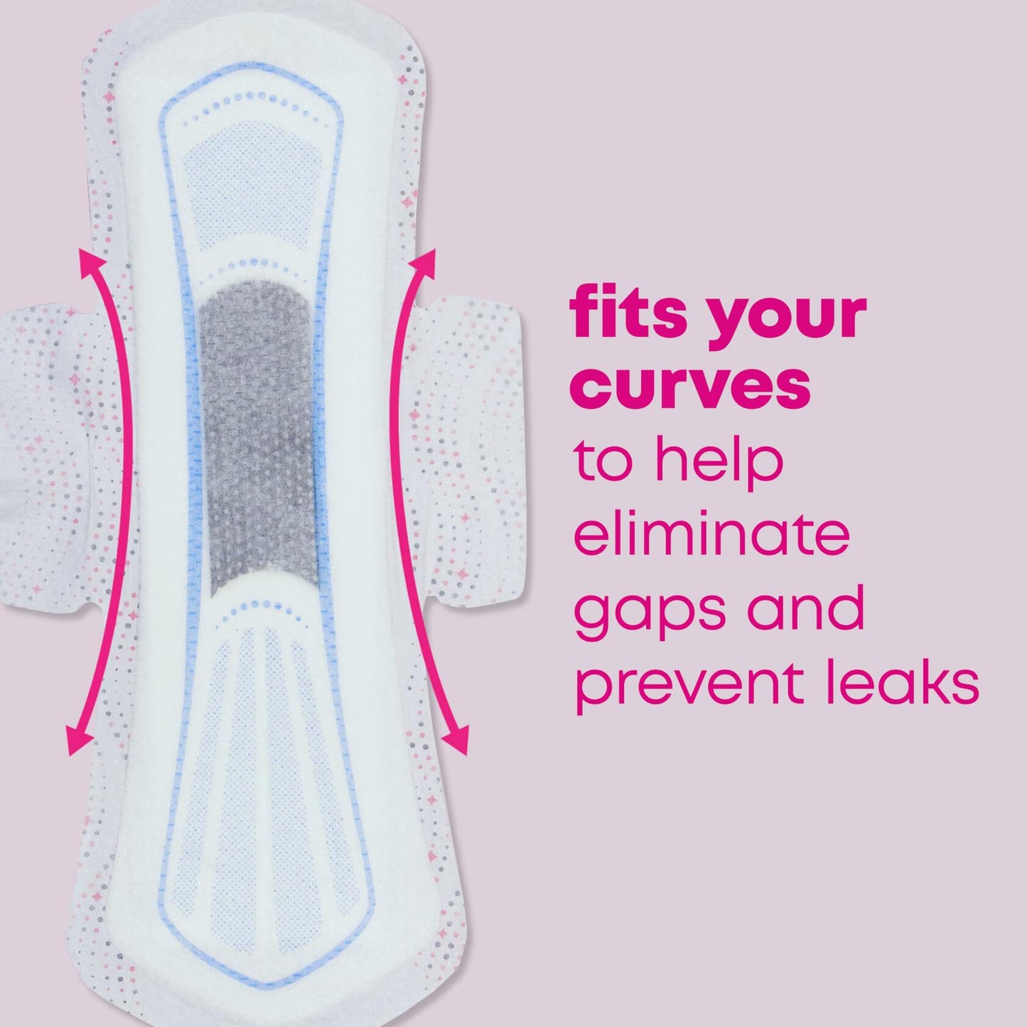 U by Kotex Balance Ultra Thin Overnight Pads with Wings 38 Count