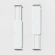 [Like New] Brightroom Plastic Drawer Dividers Set of 2 White ABS Organizer 15.3in