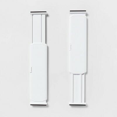 [Like New] Brightroom Plastic Drawer Dividers Set of 2 White ABS Organizer 15.3in