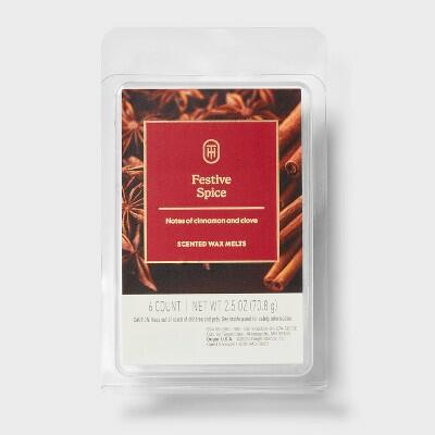 Threshold Festive Spice Wax Melts 2.5oz 6ct Red