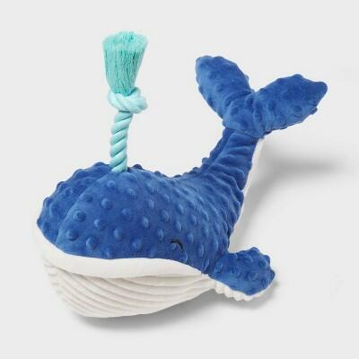 Sun Squad Whale Rope Plush Dog Toy 11.75"