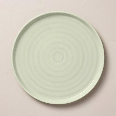 Hearth & Hand Stoneware Dinner Plate 10" Flared Brim Serene Green