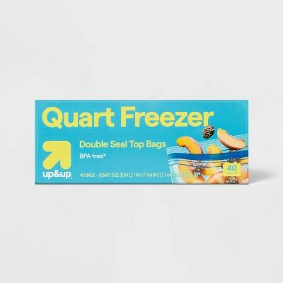 Up & Up Quart Freezer Bags Blue 40 ct One Size