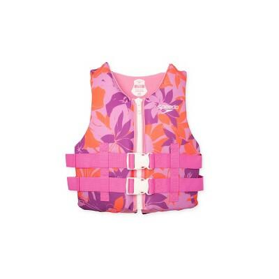 Speedo Junior Life Jacket Vest Pink/Purple/Orange Youth 50-90 lbs