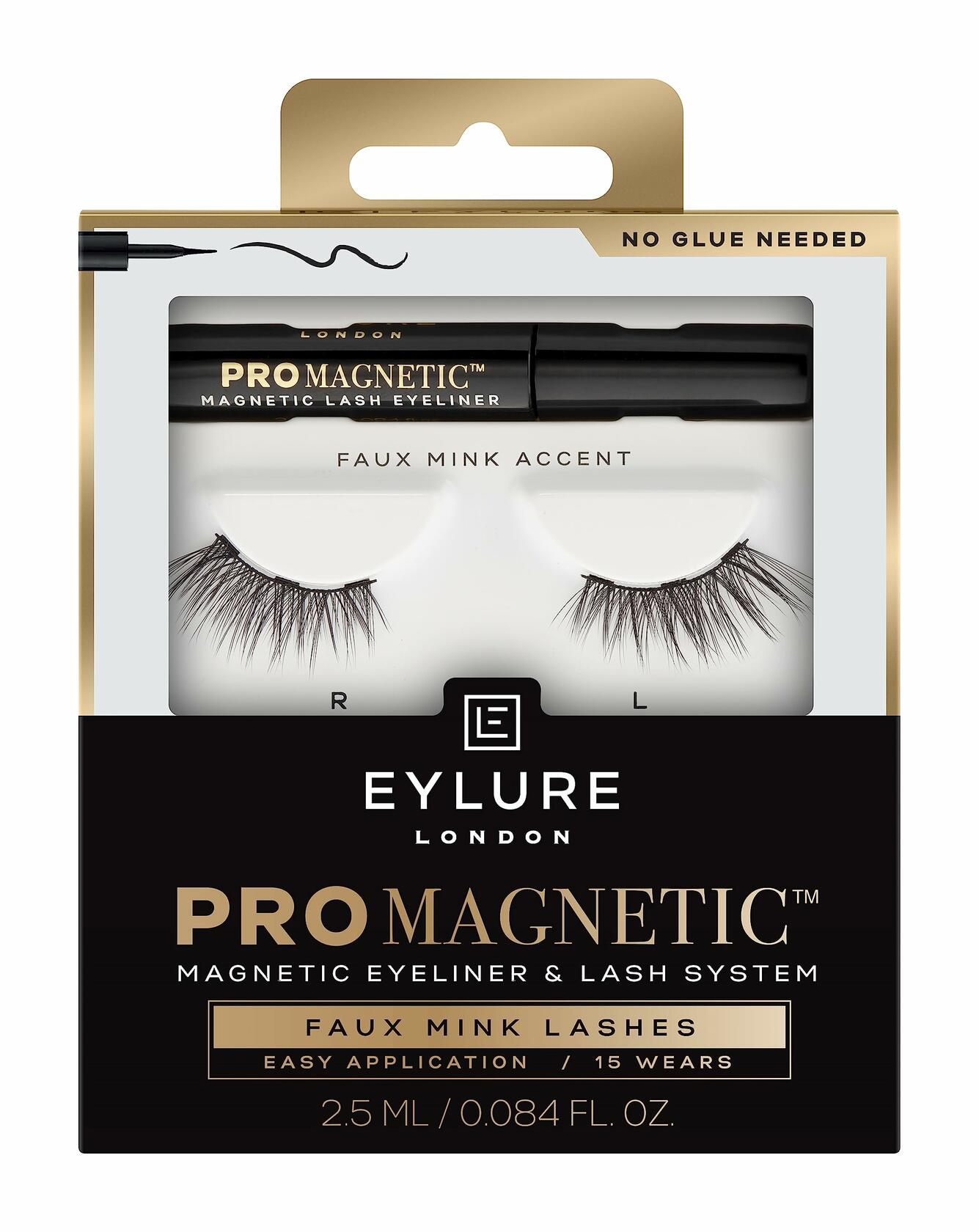 [Like New] Eylure Liquid Promagnetic Eyeliner & Accent Lash System Black 1 Count