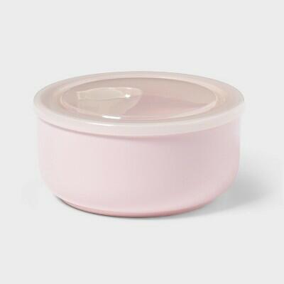 Room Essentials Food Storage Bowl with Vented Lid Pink 23oz 2pc