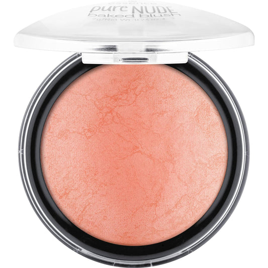 essence Pure Nude Baked Blush Pretty Peach Vegan Cruelty Free Mica