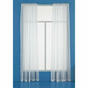 Room Essentials White Voile Window Sheer Curtain 8in Width Polyester