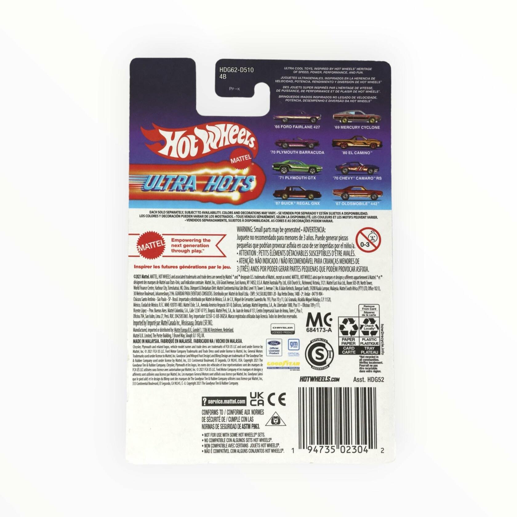 Hot Wheels '69 Mercury Cyclone Ultra Hots 2/8 1:64 Diecast Car