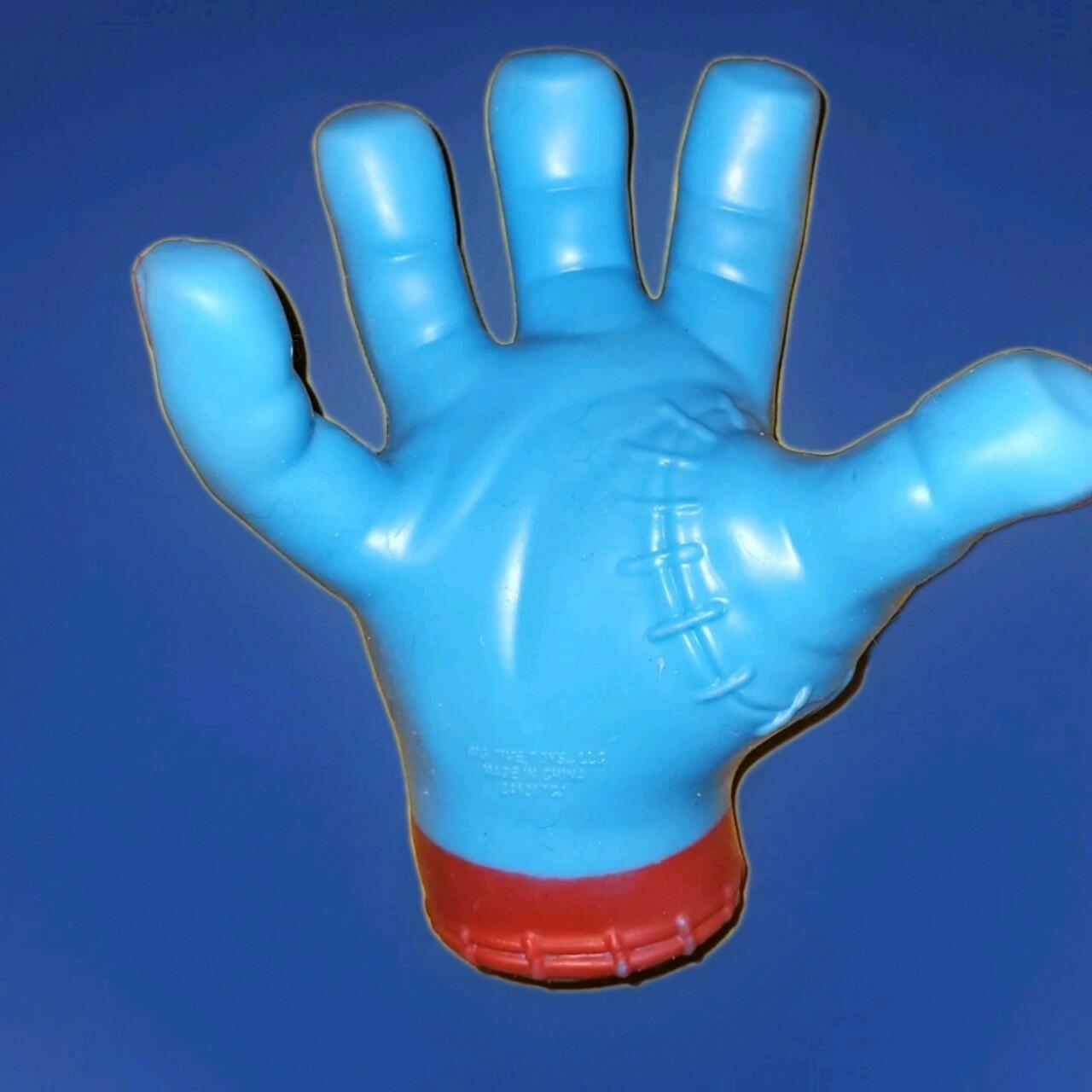 Halloween Zombie Monster Hand Stretchy Squeezy Toy Stress Reliever Blue 8"