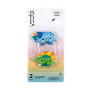 Yoobi 2pk 3D Dinosaur Erasers Fun Kids School Supplies