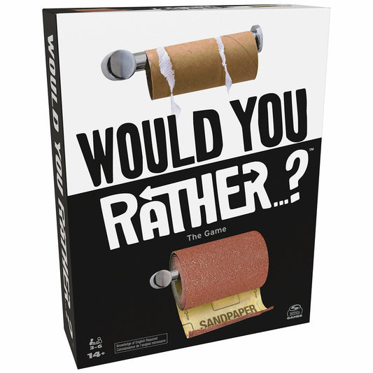 Spin Master "Would You Rather?" Party Card Game for Teens & Adults, 3-6 Players