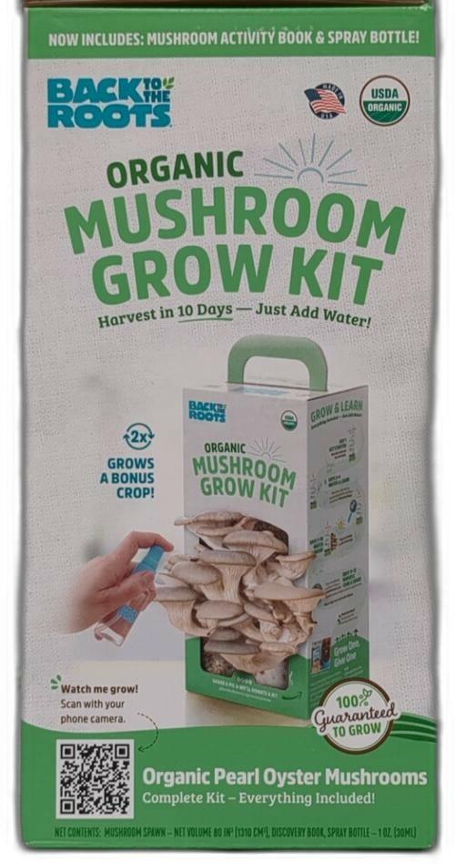 BACK TO THE ROOTS Organic Mushroom Farm Grow Kit 1 EA Green