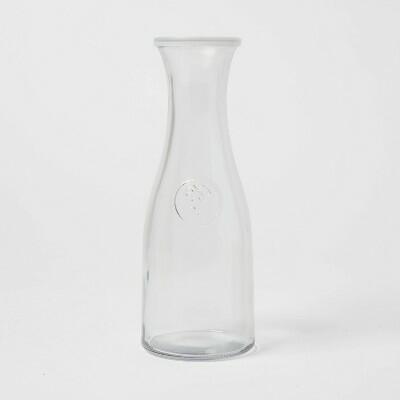 Threshold 32oz Glass Carafe with Lid Dishwasher-Safe Clear Beverage Server