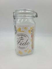 Bormioli Rocco Jar Square Fido Glass Canning Jar 1.5L Clear