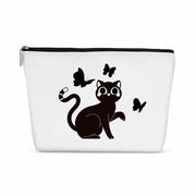 Henhesaha Cute Cat Mom Makeup Bag Travel Toiletry Bag for Women