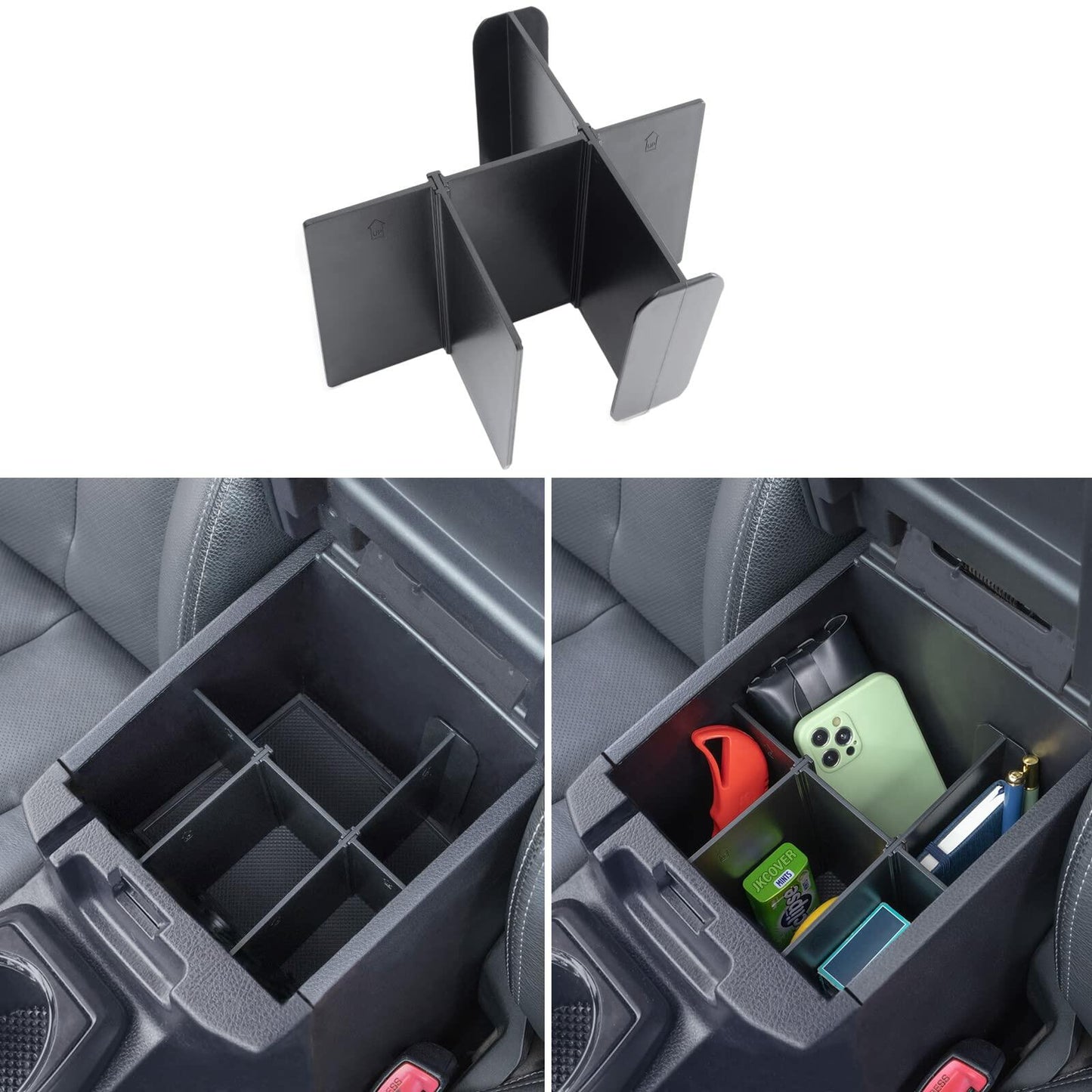 [Like New] JKCOVER Center Console Divider Organizer for Toyota Tacoma 2016-2023 ABS