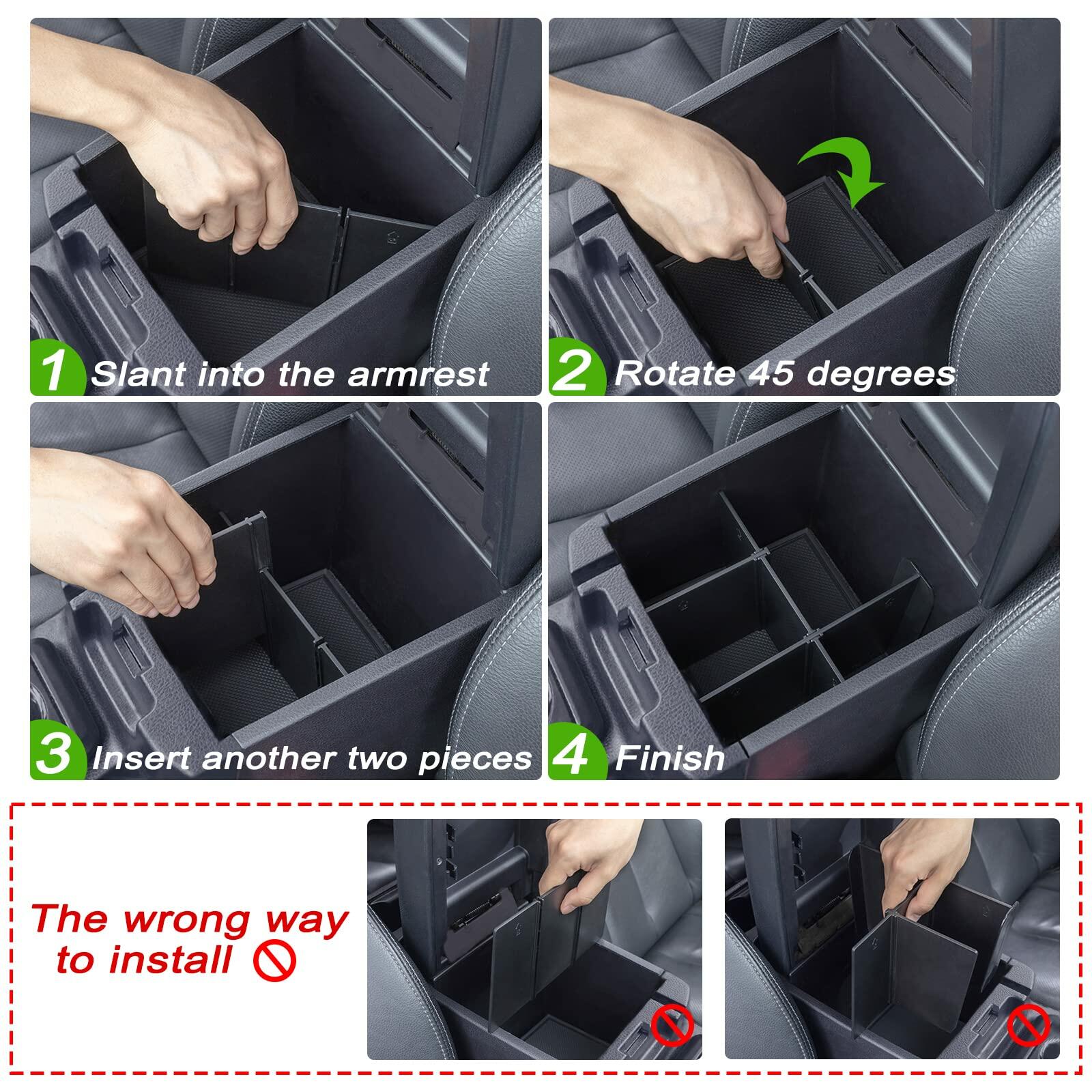 [Like New] JKCOVER Center Console Divider Organizer for Toyota Tacoma 2016-2023 ABS