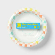 up&up Disposable Checkered Bowl 20oz 20ct