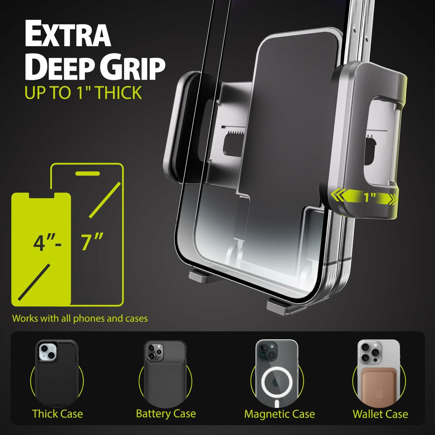 [Like_new] Bracketron TripGrip Window & Vent Mount GPS Car Holder with Vent Clip Black