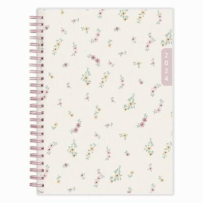 WAAV 2024 Planner Weekly Monthly 8.625x5.875 Stacey Rose Frosted Wirebound