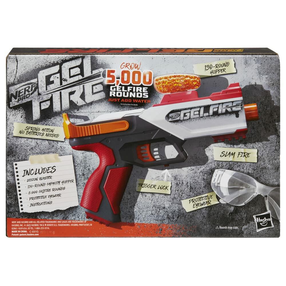 Nerf Pro Gelfire Legion Spring Action Blaster 5000 Rounds 130 Hopper Eyewear