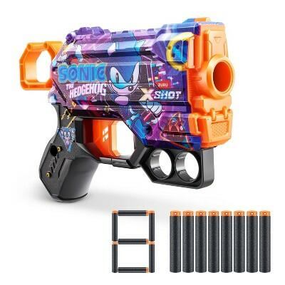 ZURU XSHOT Skins Super Speed Menace Sonic Toy Dart Blaster