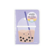 Yoobi Kawaii Mini Journal 3.5x5 Purple Boba Tea