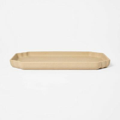 Threshold Studio McGee Ceramic Sandy Glaze Oblong Decorative Tray
