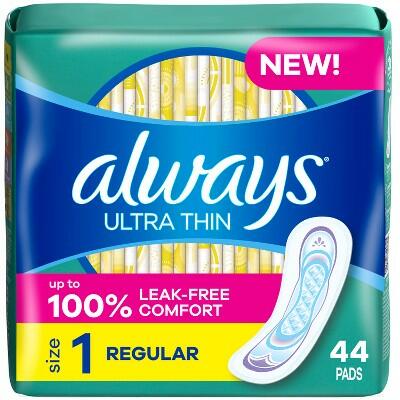 [Like New] Always Ultra Thin Pads Regular 264 Count Pack of 6