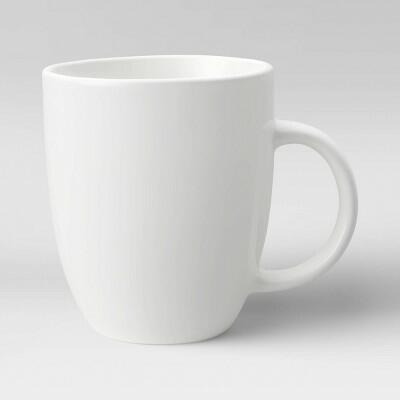 [Like_new] Threshold Porcelain Coupe Coffee Mug 16.57oz White Microwave Dishwasher Safe
