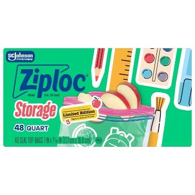 [Like New] Ziploc Quart Food Storage Bags 48ct Target Exclusive Back to School Designs