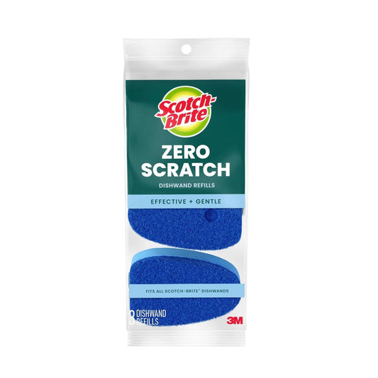 Scotch-Brite Non-Scratch Dishwand Refill 3 Ct Pack Blue Scrubbers