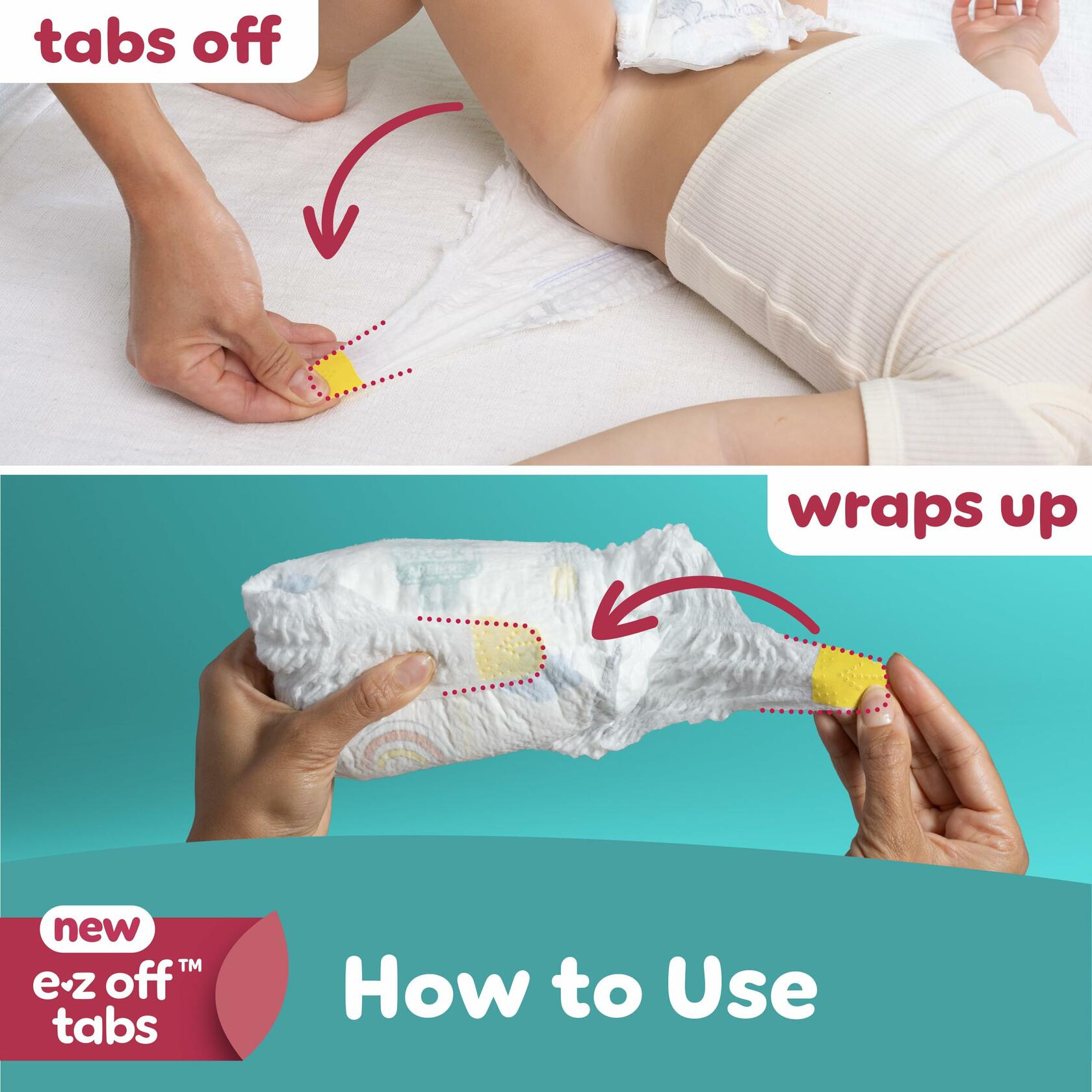 Pampers Swaddlers 360° Diapers Comfy Dry Fit Pull On Baby 19 Count Size 4