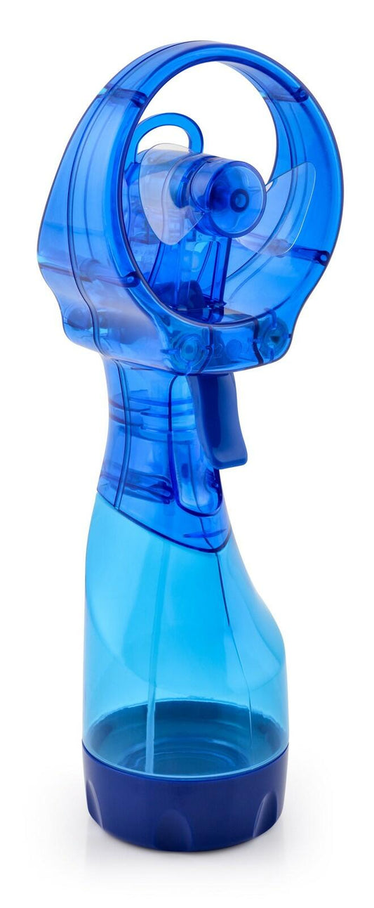 O2COOL Deluxe Handheld Battery Powered Water Misting Fan Blue