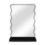 [Like New] View Wavy LED Plug In Vanity Mirror with Phone Holder
