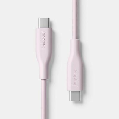 Heyday USB-C to USB-C Cable 3ft Light Pink Fast Charging