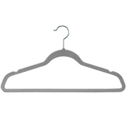 Laura Ashley Kids Velvet Hangers Heathered Gray 25pk Non-Slip 13.5in Gray