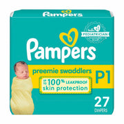 [Like New] Pampers Swaddlers Diapers Ultra Absorbent Preemie 27 Count Size P1