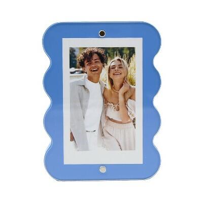 [Like New] View Wavy Photo Frame Blue