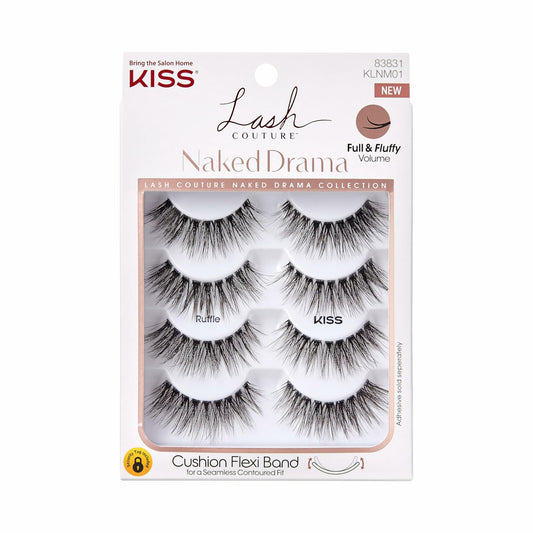 KISS Lash Couture Naked Drama False Eyelashes Cruise 16mm 4 Pairs